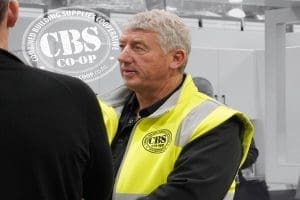 CBS Co-Op logo with man in his vis vest